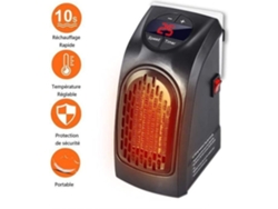Radiador Ventilador para Baño - Mini Calefacción Auxiliar con Potente Termostato Regulable 400 Watts Bajo Consumo - m33701 S/MARCA