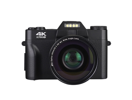 Cámara Grabadora Vlogging Digital SLOWMOOSE con Salída HD 30Mp (Negro con Lente - Tarjeta Tf de 16Gb)
