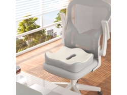 Cojín Para Silla De Oficina, Esponja Cómoda, Apto Para Sillas De Oficina, Coches Y Escritorios De Ordenador, Color Blanco, Beige Y Dorado.