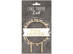 Decoración para Pastel SCRAPCOOKING Joyeux Anniversaire (Madera)