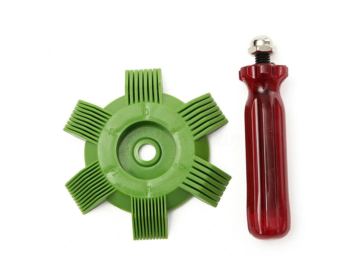 Kit De Limpieza De Aletas Para Aire Acondicionado Y Refrigerador Con Cepillo Y Peine.