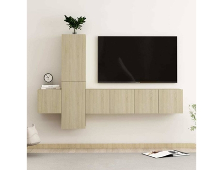 Conjunto 5 de muebles de salón VIDAXL roble Sonoma