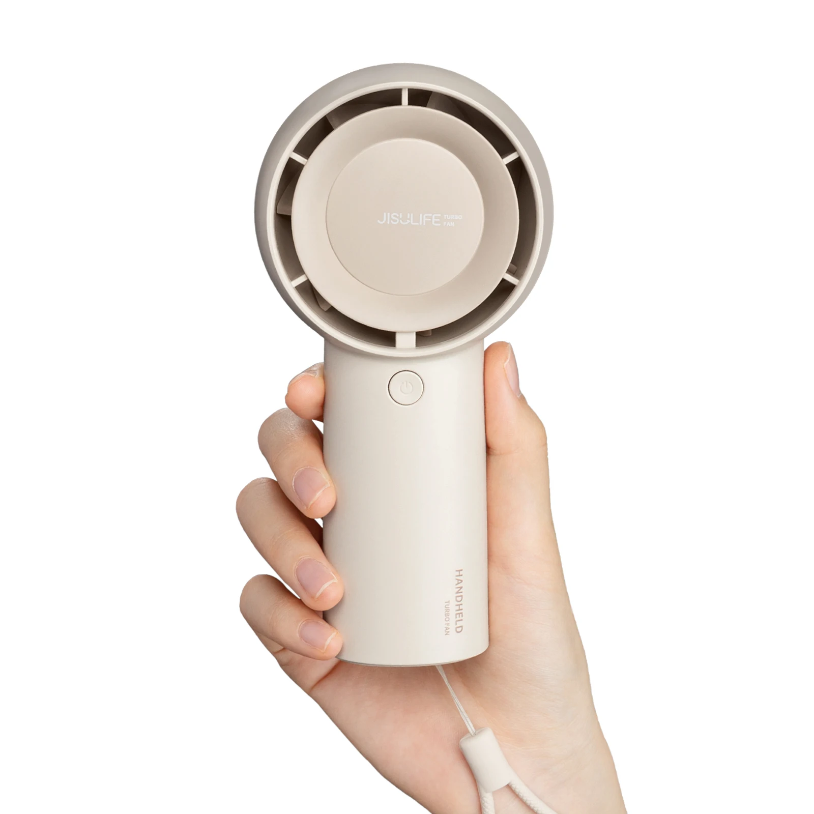 Ventilador Turbo De Mano (4000 Mah, Marrón), Batería Recargable Usb De 4000 Mah, 5 Velocidades De Viento