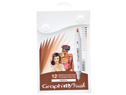 Juego de 12 rotuladores GRAPH'IT Brush & Extra Fine - People