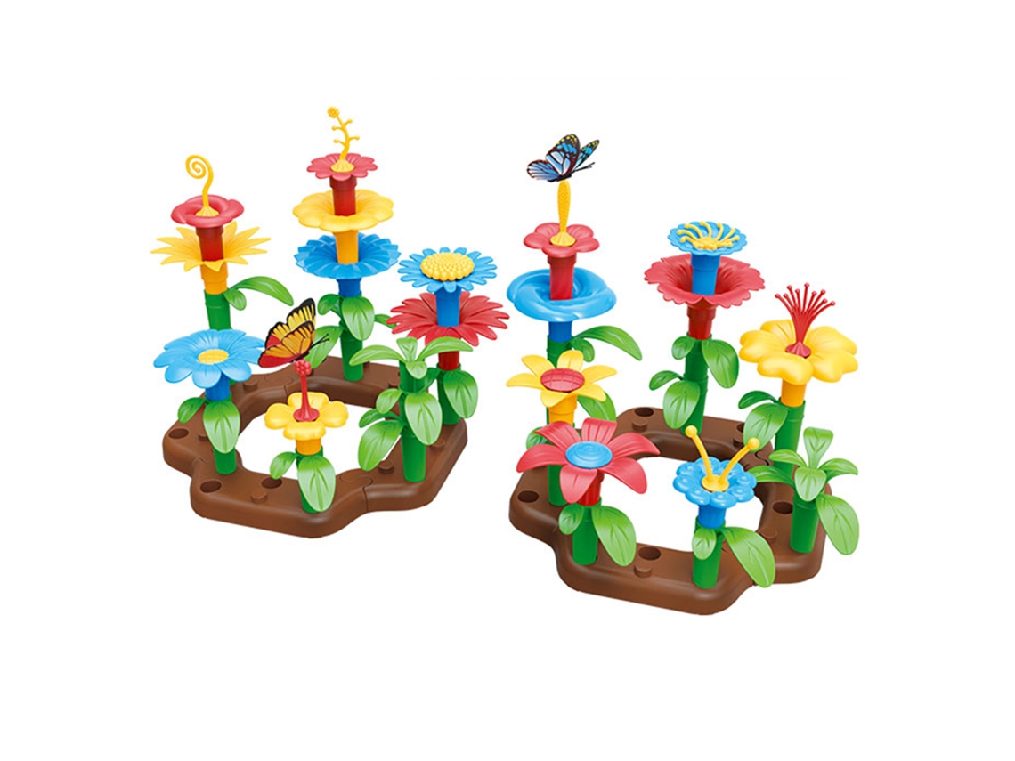 Juguetes De Construcción De Jardines De Flores Para Niños - Tiempo De Juego Educativo