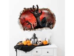 2026-calcomanías De Halloween Removibles 3d Para Pared, Decoraciones De Halloween Adhesivas Para Dormitorio