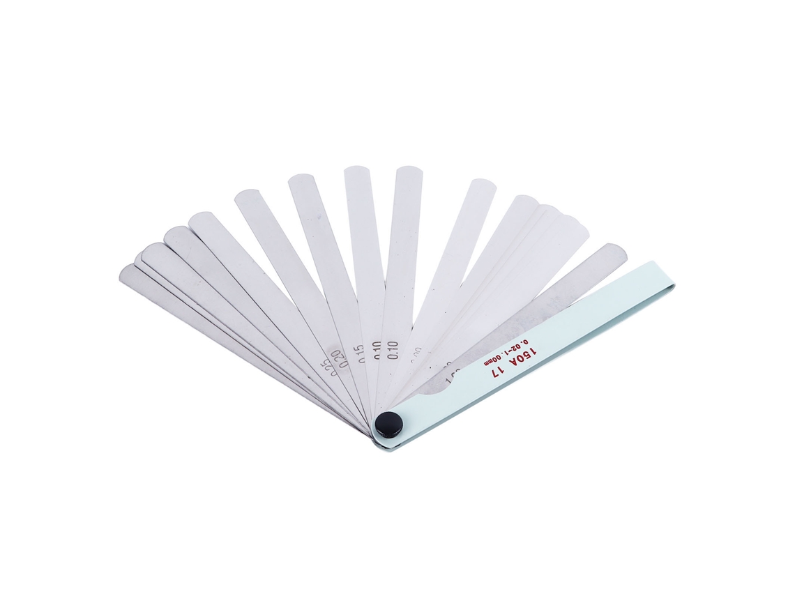 Calibrador Métrico De Acero Inoxidable Con 17 Hojas, Alta Precisión De 0,02 A 1,0 Mm.