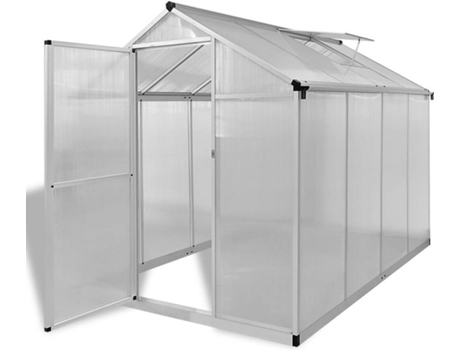 Invernadero VIDAXL de Aluminio Reforzado con marco Base 4,6 m²