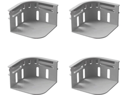 Soportes para sábanas Digitallab, sábana ajustable para camas de todos los tamaños, paquete de 4 (gris)