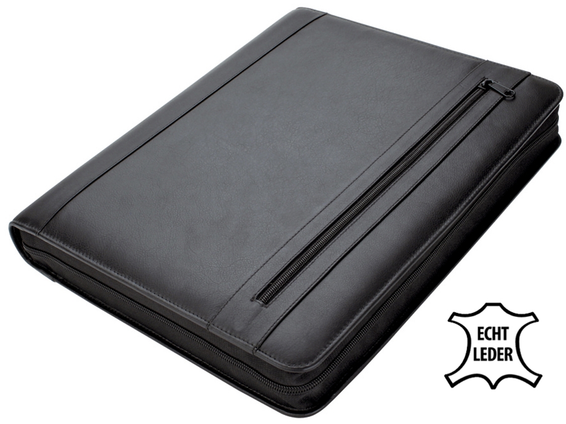 Carpeta Organizacional ALASSIO Cesena A4 Cuero Negro