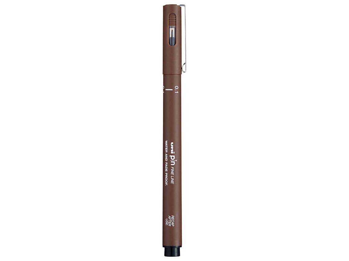 Marcador UNI Fine Liner Pin Pigmentado punta 1 mm Sepia