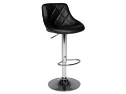 Banco de Bar HAPPY GARDEN Jasper (Polipele - Preto 48 x 46 x 106 cm cm)