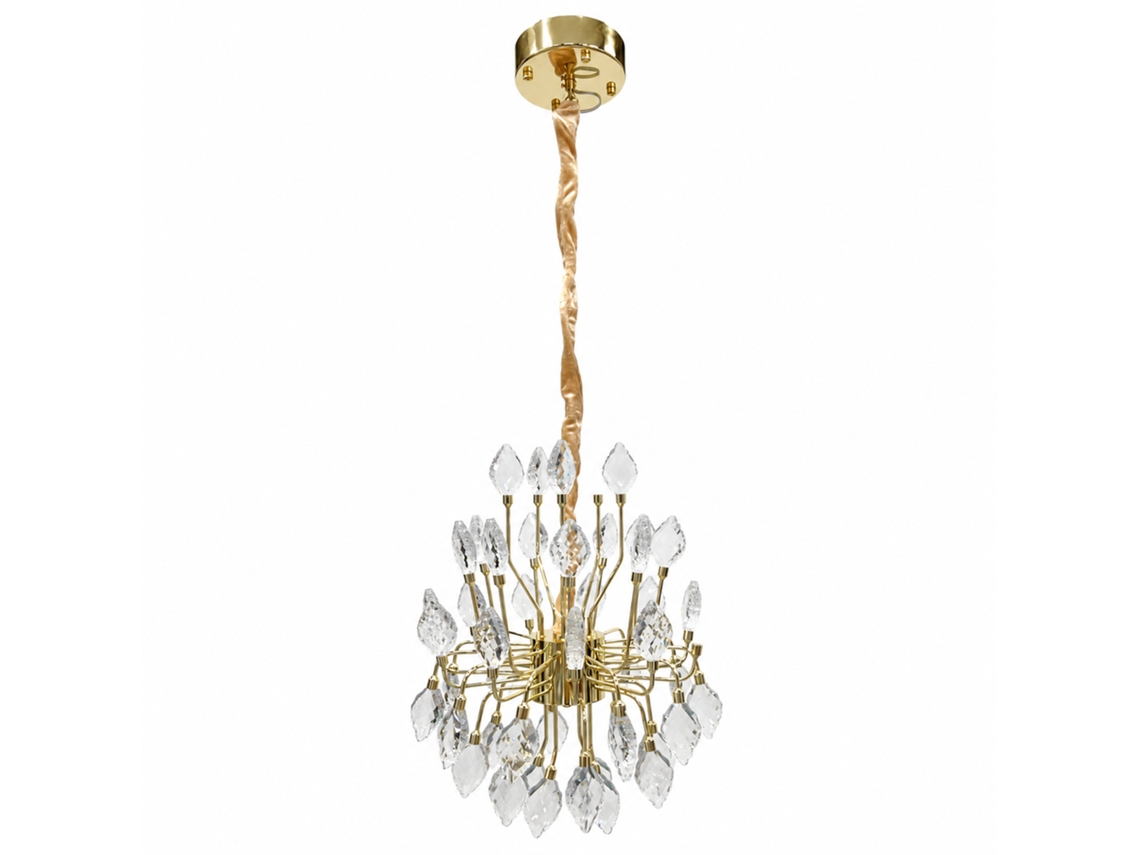 Candeeiro de Teto de Cristal PIBAOGU Asled 522 (dourado)