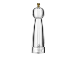 Molinillo De Pimienta Multifuncional De Acrílico Y Cerámica Con Cabezal Redondo Ajustable Para Cocina.