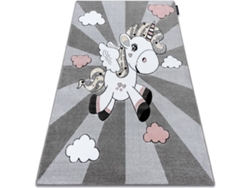 Alfombra DYWANY LUSZCZOW Petit Unicorn (Gris - 180 x 270 cm - Polipropileno)