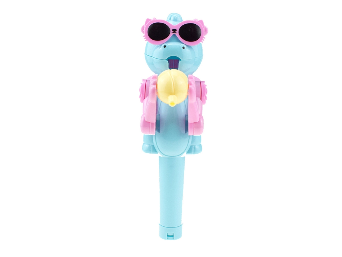 Divertido Soporte Para Piruletas Con Forma De Robot Y Dinosaurio Azul, 21 Cm, Para Niños.