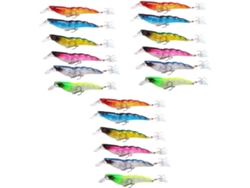 Señuelos de pesca de plástico con forma de camarón SFUSHOS