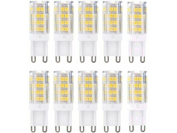 2026altiro-bombilla Led G9 De 5w, Luz Blanca Cálida De 3000k, Equivalente A Una Bombilla Halógena De 40w, 420 Lúmenes, No Regulable, Paquete De 10 Unidades.