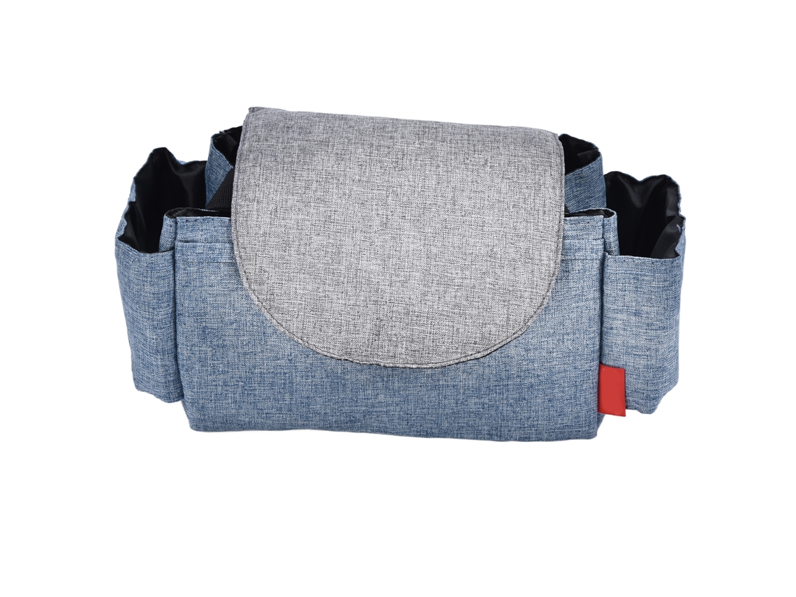 Organizador Para Cochecito De Bebé Con Portavasos, Accesorio Multifuncional Para Mamás, Azul