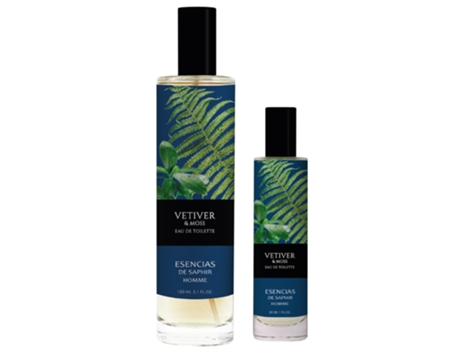 Estuche Fragancia 100 ml 30 ml Esencias de SAPHIR - Vetiver & Moss