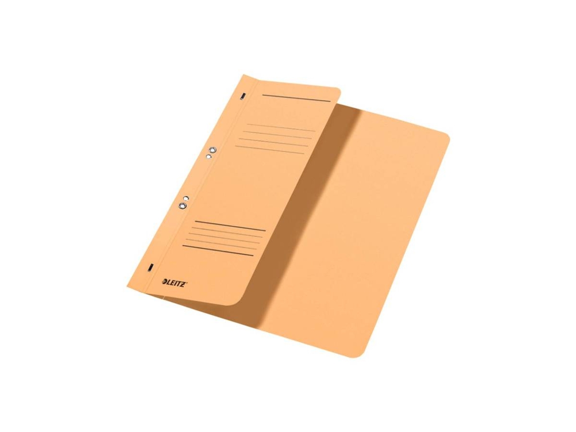 Carpeta Leitz con ojales, DIN A4, cartulina Manila, gamuza, encuadernación oficial 250 g/m², 1 2 tapas delanteras con tira de etiquetado Leitz (90 mm de ancho)