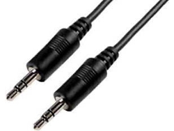 Cable de Audio E+P (50 cm - Negro)