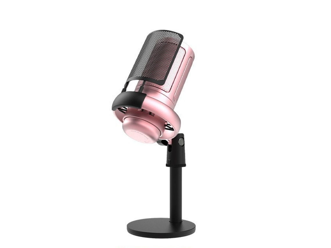 Micrófono Para Juegos, Micrófono Usb Para Pc Para Podcasts Y Vídeos Con Silenciamiento Rápido, Indicador Rgb, Botón Giratorio De Ganancia, C