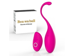 Masajeador portátil controlado para mujeres, 10 frecuencias de vibración - Impermeable y silencioso - Recargable por USB - Huevo de masaje de silicona