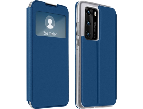 Funda Huawei P40 AVIZAR Cartera Ventana Azul