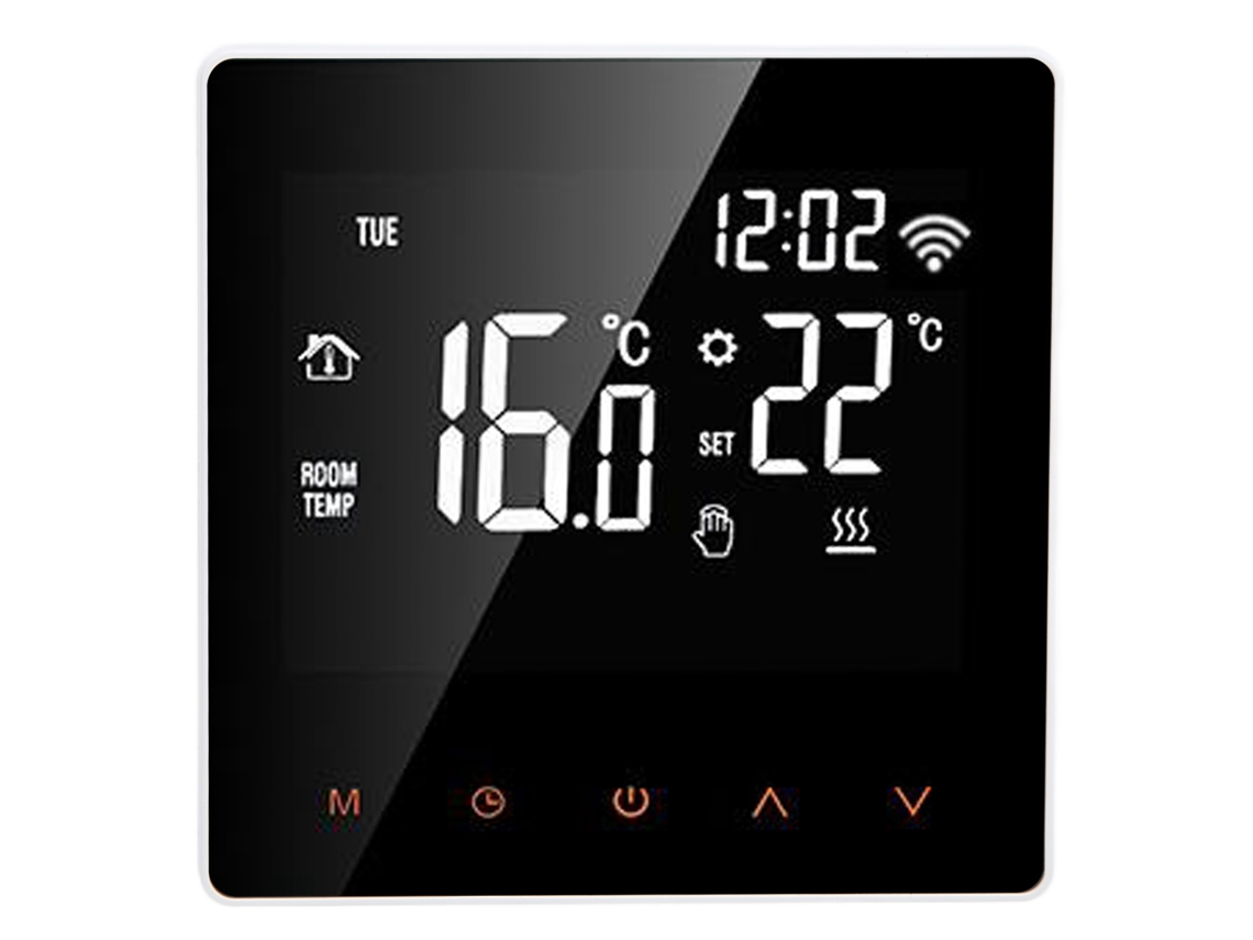 Termostato Inteligente Me81h Con Pantalla Lcd Wifi Para Calefacción Por Suelo Radiante Eléctrica/de Agua, Control De Temperatura, Ac230v