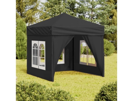 MAISON EXCLUSIVE Carpa de fiesta plegable con paredes laterales antracita 2x2 m
