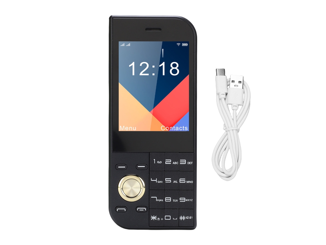 Teléfono Para Personas Mayores Tarjeta Triple Sonido Claro Pantalla De 2.8 Pulgadas Barra Ultra Delgada Teléfono Móvil 2g