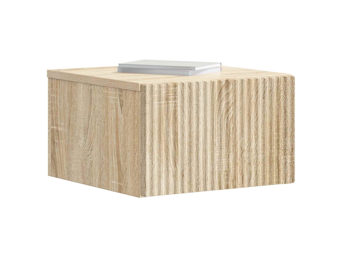 Maison Exclusive - Mesita De Noche De Pared 2 Pcs Roble Sonoma 33 X 34,5 X 20 Cm