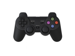 Mando inalámbrico Lehuai 2.4g con vibración compatible con PC, PS2 y PS3 Lehuai Lh 988c Negro