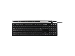 Teclado USB QWERTY Unykach A Home 2930 Negro, Plata 50534vayotoy