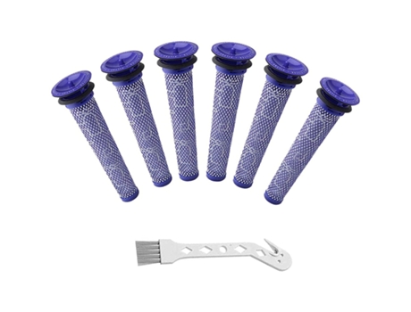 Prefiltros Hepa lavables de repuesto para aspiradora de animales Dyson V6 V7 V8 Dc58 Dc59 Dc61 con repuesto de cepillo