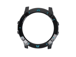 Funda protectora tipo bumper para reloj inteligente Coros Vertix 2, negra y azul
