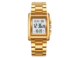 Reloj Electrónico Multifuncional, Resistente Al Agua Hasta 30 M, Con Doble Huso Horario Y Diseño Luminoso Para Hombre.