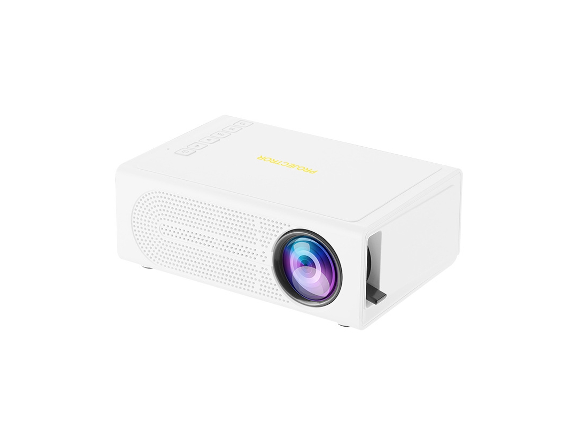 Proyector Led Portátil M200, Para Móvil, Cine En Casa Y Teléfono Con Cable, 1080p - Blanco (enchufe Ue)