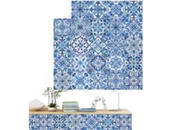 Juego De 24 Pegatinas De Pared Modernas Para Azulejos, Diseño Portugués, Color Azul.