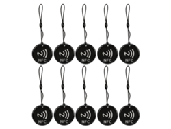 10 Tarjetas Nfc Regrabables Con Circuito Integrado De 8 Kbit Y 13,56 Mhz, Resistentes Al Agua Y Con Etiqueta De Acceso.
