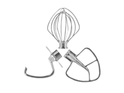 Pack de 3 Accesorios de Acero Inoxidable para Máquina Pastelera KITCHENAID 5Ksm5Th3Pss
