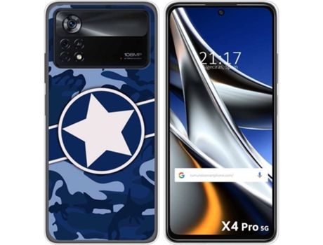 Carcasa para Xiaomi Poco X4 Pro 5G TUMUNDOSMARTPHONE Dibujos Camuflaje 03 Multicolor