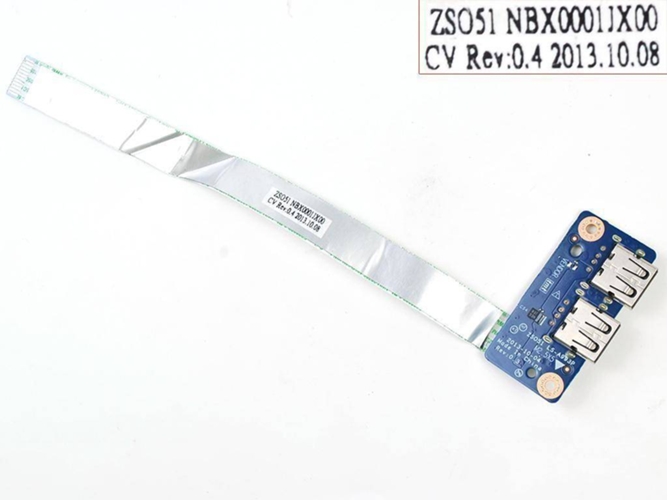 Placa USB con Flex para Portátil HP Pavilion 250 G3 255 G3 15-G 15-R