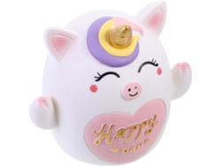 Hucha De Unicornio Para Niños Y Niñas, Blanca, Tamaño Mediano, Hucha Vinilo Irrompible