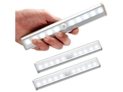 Juego De 3 Luces Led Inalámbricas Con Sensor De Movimiento Para Armarios Y Cajones, 10 Led, Funcionan Con Pilas.