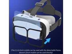 Gafas De Realidad Virtual 3d Ajustables Para Teléfonos Móviles De 4,7 A 7 Pulgadas Con Material De Primera Calidad.
