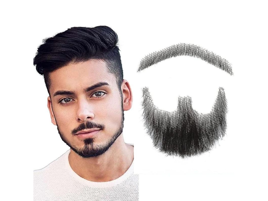 Barba Postiza Realista, 100% Cabello Humano Hecho A Mano, Barba Negra Para Hombres, Maquillaje, Entretenimiento/drama, Jnt