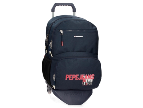 Mochila con Trolleys PEPE JEANS Dikran (Azul - 33 x 44 x 17 cm)