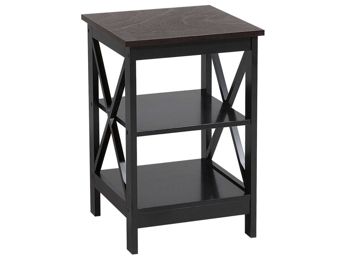 Mesa de centro BELIANI Foster de MDF Negro 40x40x60